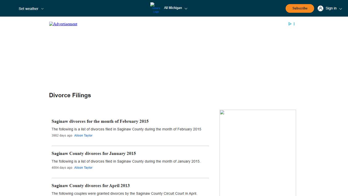 divorce filings - mlive.com